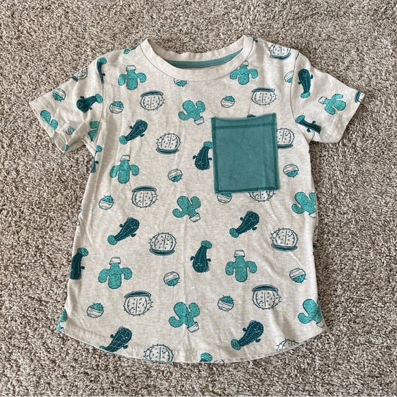 Toddler boy Cactus short sleeve t-shirt tee size 4T - Picture 1 of 9